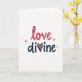 Love Divine Floral Art Card Karte (Gelbe Blume)