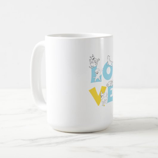 love dog kaffeetasse (Vorderseite Links)