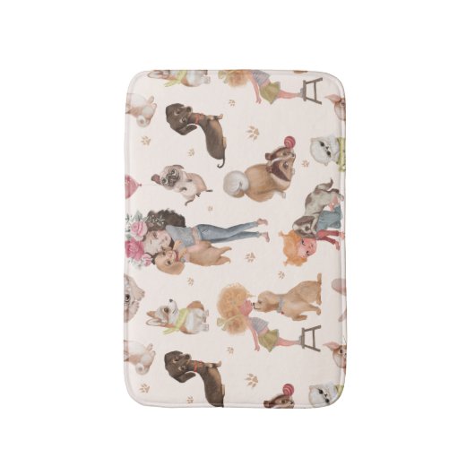 Love Dogs Badematte (Vorderseite Vertikal)