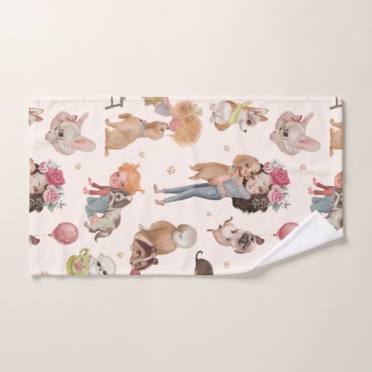 Love Dogs Badhandtuch Set (Handtuch)