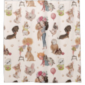 Love Dogs Duschvorhang (Vorderseite)