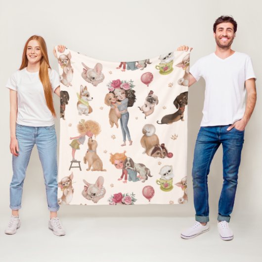 Love Dogs Fleecedecke (Beispiel)