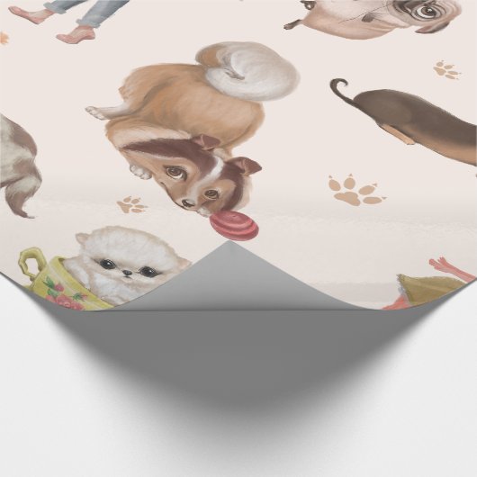Love Dogs Geschenkpapier (Ecke)