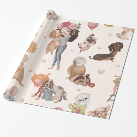Love Dogs Geschenkpapier (Ungerollt)