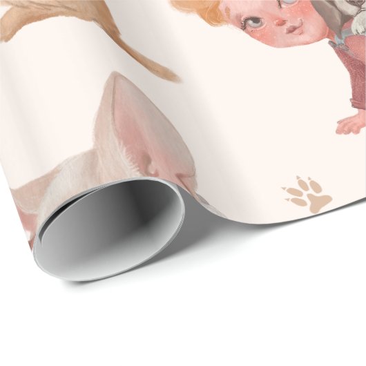 Love Dogs Geschenkpapier (Rolleneckpunkt)