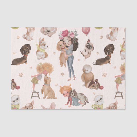 Love Dogs Seidenpapier (Vorderseite)