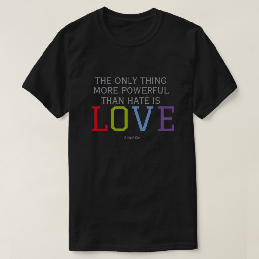 LOVE (double sided) (dark) - A MisterP Shirt (Design vorne)