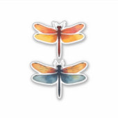 Love Dragonflies child small simple Minimalist Dra Aufkleber (Vorderseite)