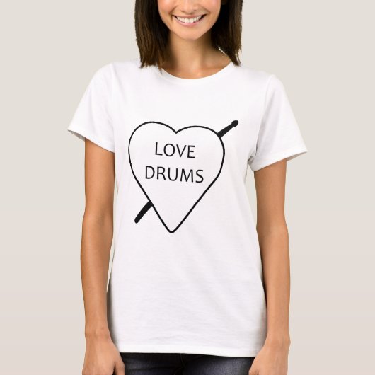 Love Drums T-Shirt (Vorderseite)