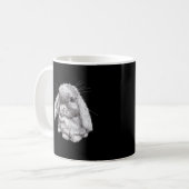 Love Eared Bunny Rabbit Sketch Mens Womens Childre Kaffeetasse (Vorderseite Links)