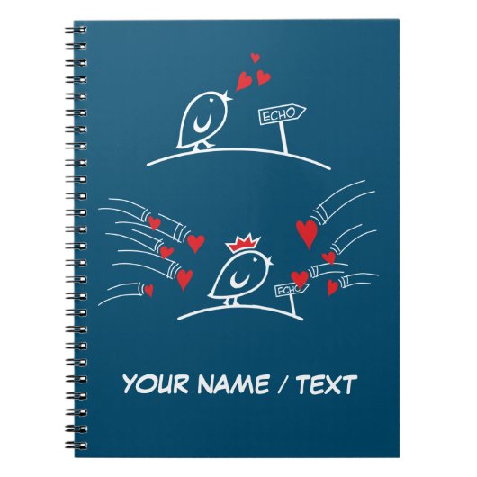 LOVE ECHO - Comic Birds Tweetlercools 2 Notizblock (Vorderseite)