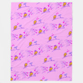 LOVE ECHO - Comic Birds Tweetlercools 3 Fleecedecke (Vorderseite)