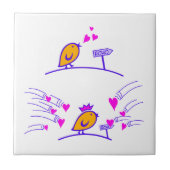 LOVE ECHO - Comic Birds Tweetlercools 3 Fliese (Vorderseite)