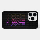 Love - Electro Love Edition iPhone Hülle (Rückseite (Horizontal))