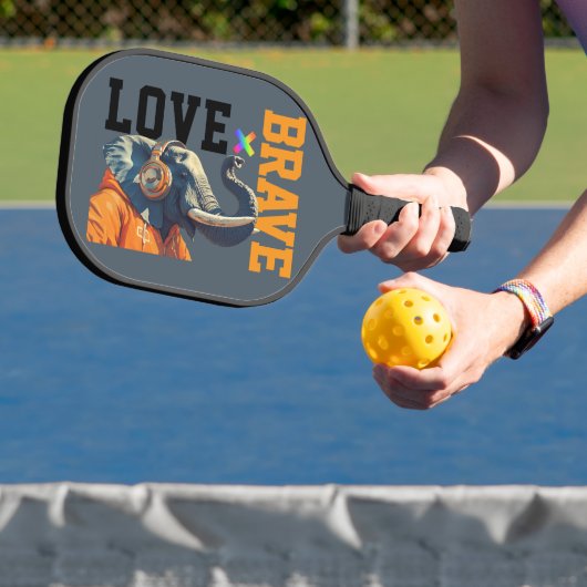 LOVE × ELEPHANTS - Custom Pickleball Schläger (InSitu)