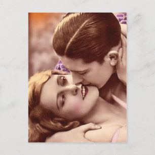 Love Embrace French Postcard Postkarte
