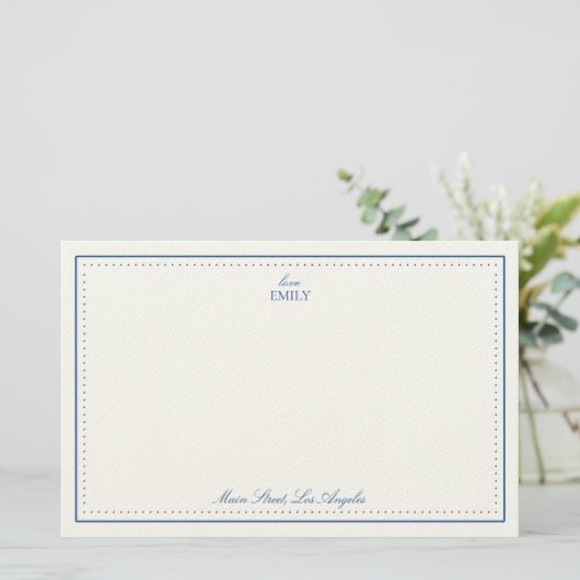 Love, Emily Notepad Briefpapier (Stehend Vorderseite)