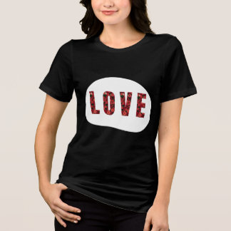 LOVE Entworfene Frauen Tri-Blend Shirt