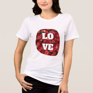 LOVE Entworfene Frauen Tri-Blend Shirt