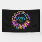 LOVE Equality Inclusion Diversity Hope Peace Banner (Horizontal)