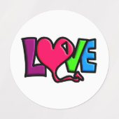 Love etiketten (Design 2)