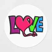 Love etiketten (Design 1)