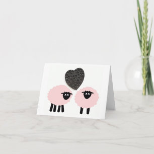 "Love Ewe 2", skurrile Notizkarte Karte