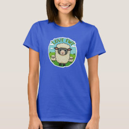 Love Ewe Cute Sheep Pun Heart Animal Artwork T-Shirt