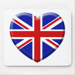 love Fahne England Mousepad