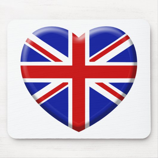 love Fahne England Mousepad (Vorne)