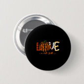 Love Fall Y'all Pumpkin Dog Paw Print Autumn Falli Button (Vorne & Hinten)