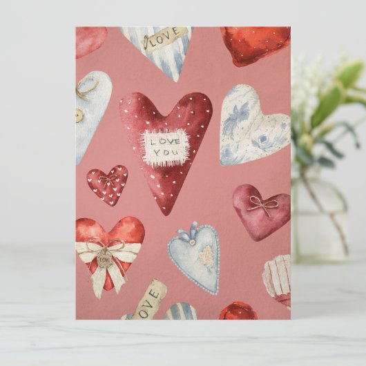 Love Flat Card (Stehend Vorderseite)