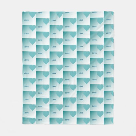 Love. Fleecedecke (Vorderseite)