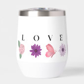 LOVE Floral Butterfly Design Romantic Gift for Her (Vorderseite)