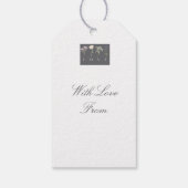 LOVE Floral  – Romantic Botanical Print Manual Geschenkanhänger (Rückseite)