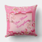 Love Flowers Throw Pillow Kissen (Rückseite)