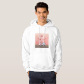Love & Football - Arte Pixelado Hoodie (Vorne ganz)