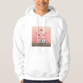 Love & Football - Arte Pixelado Hoodie (Vorderseite)