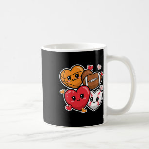Love Footll Sketll Valentinstag Jungen und Männer Kaffeetasse