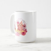 Love for Cats Mug – Cute Floral Kitten Coffee Cup  Kaffeetasse (Vorderseite Links)