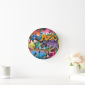 Love for Graffiti Runde Wanduhr (Zuhause)