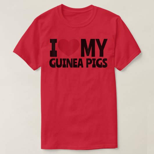Love for Guinea Pigs T-Shirt (Design vorne)