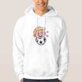 Love for soccer kawaii anime design hoodie (Vorderseite)
