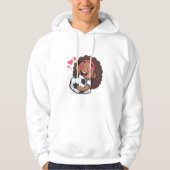 Love for soccer kawaii anime design hoodie (Vorderseite)