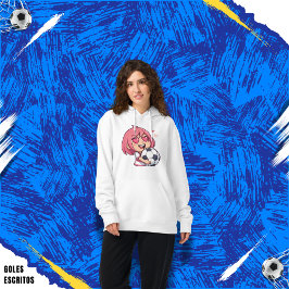 Love for soccer kawaii anime design hoodie