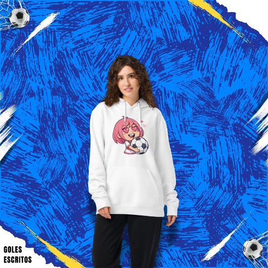 Love for soccer kawaii anime design hoodie