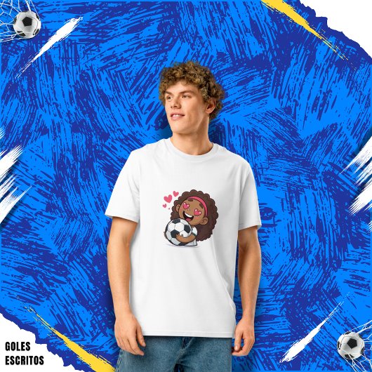Love for soccer kawaii anime design T-Shirt