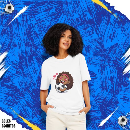 Love for soccer kawaii anime design T-Shirt