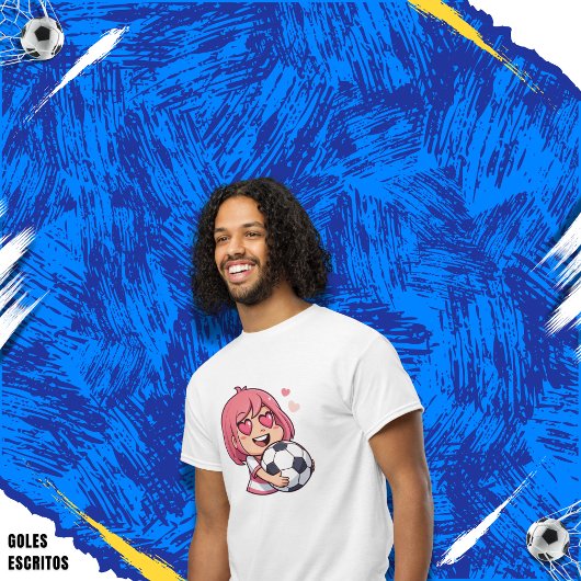 Love for soccer kawaii anime design T-Shirt