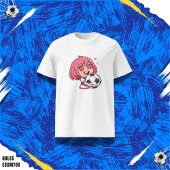 Love for soccer kawaii anime design T-Shirt